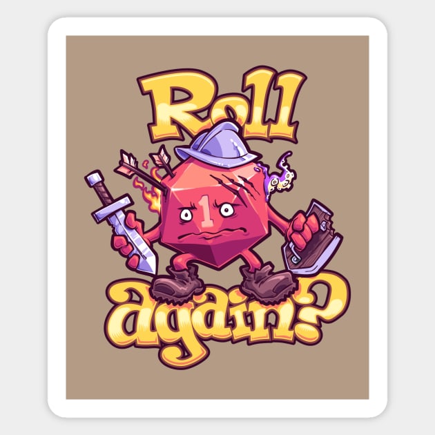 Roll Again? Sticker by obvian